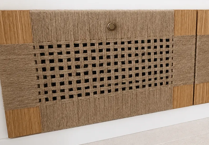 frente de cajón personalizado con cuerda trenzada a mano