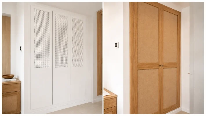 puertas armario a medida personalizadas con fibra natural
